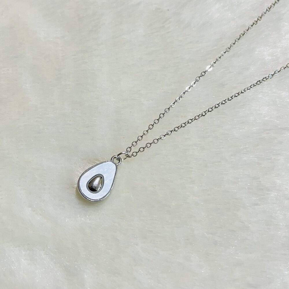 Korean Style White Heart Necklace Chain Pendent for Women and Girls also for Gifts - Image 2